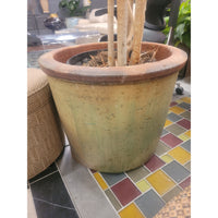 Large Green Clay Planter