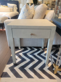 PAIR of Shagreen 1-Drawer Nightstands (AS IS)