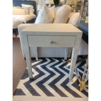 PAIR of Shagreen 1-Drawer Nightstands (AS IS)