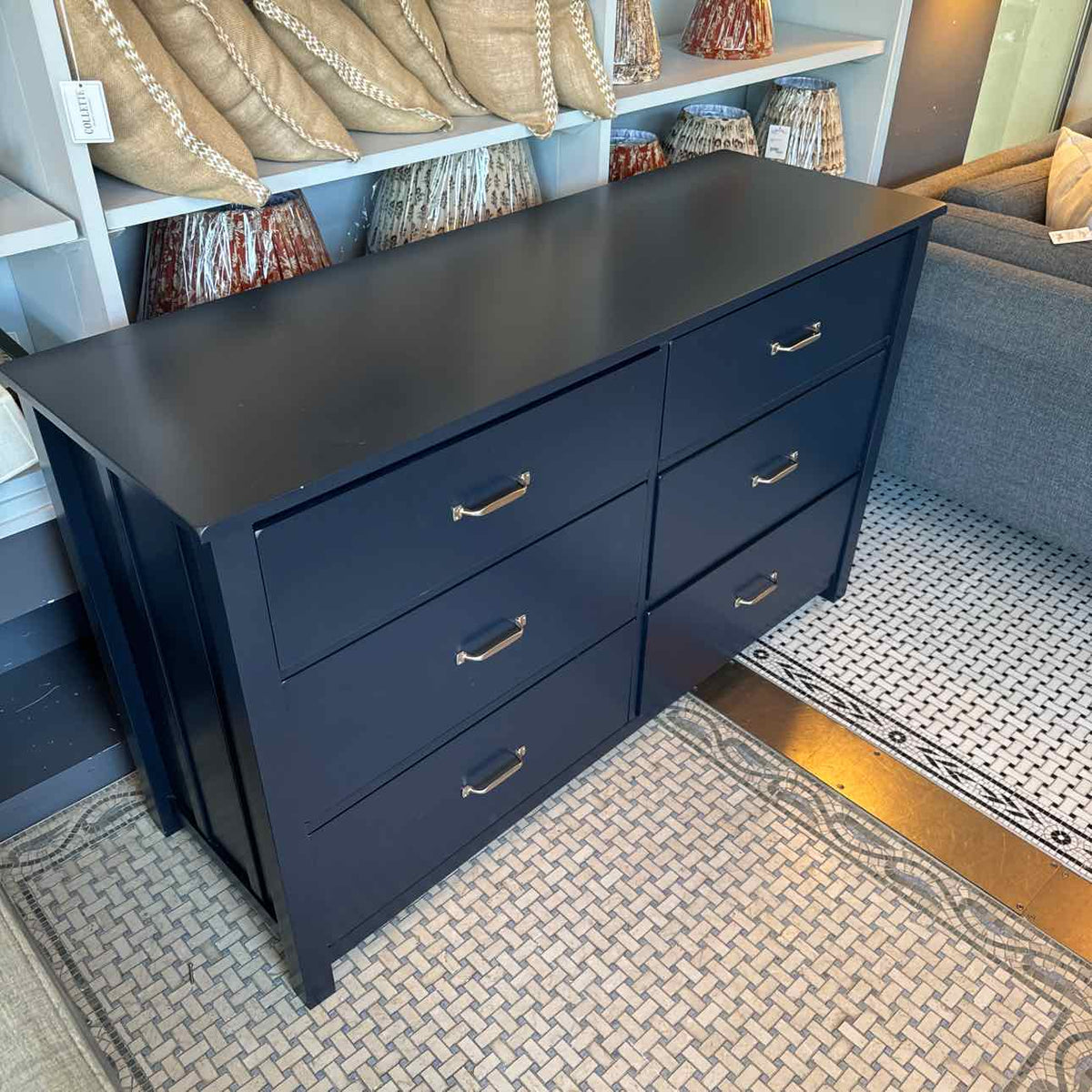 Navy Blue Painted Dresser