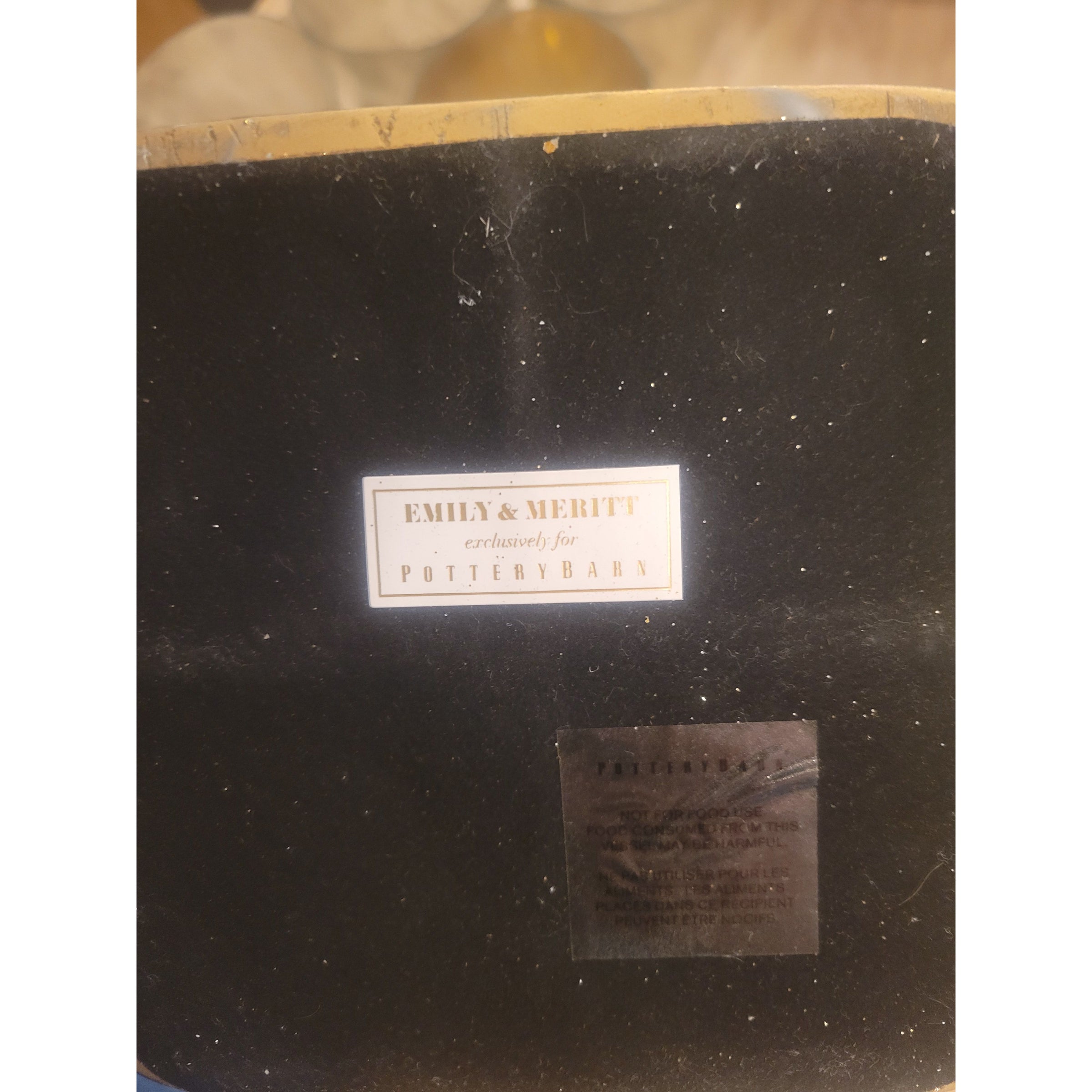 Gold Ceramic Bow Gift Box - colletteconsignment.com