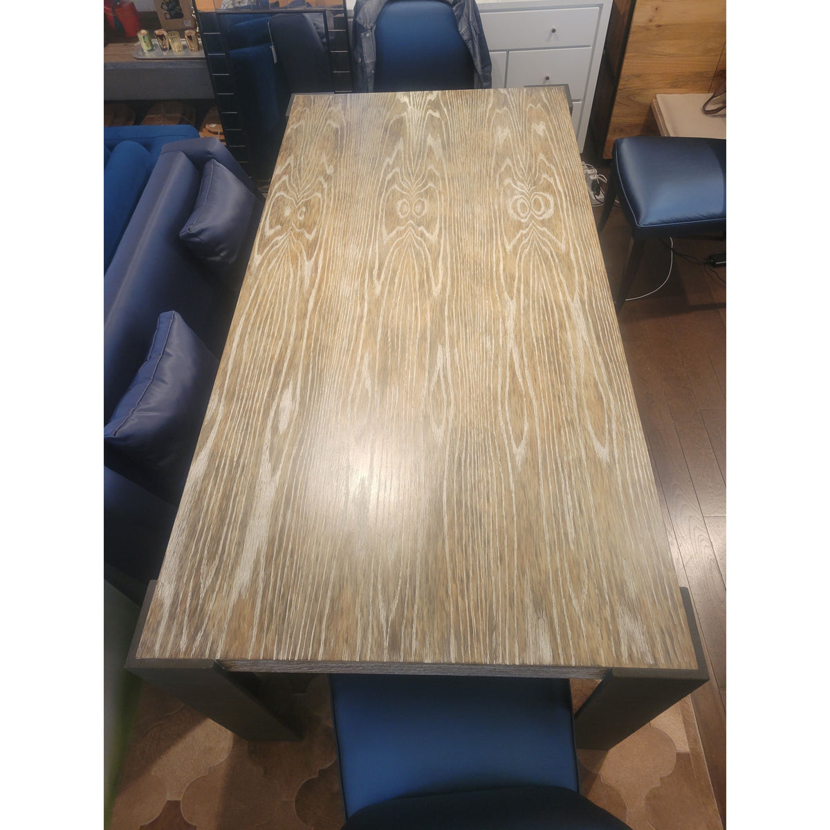 'Cayman' Oak & Iron Dining Table by Robert James