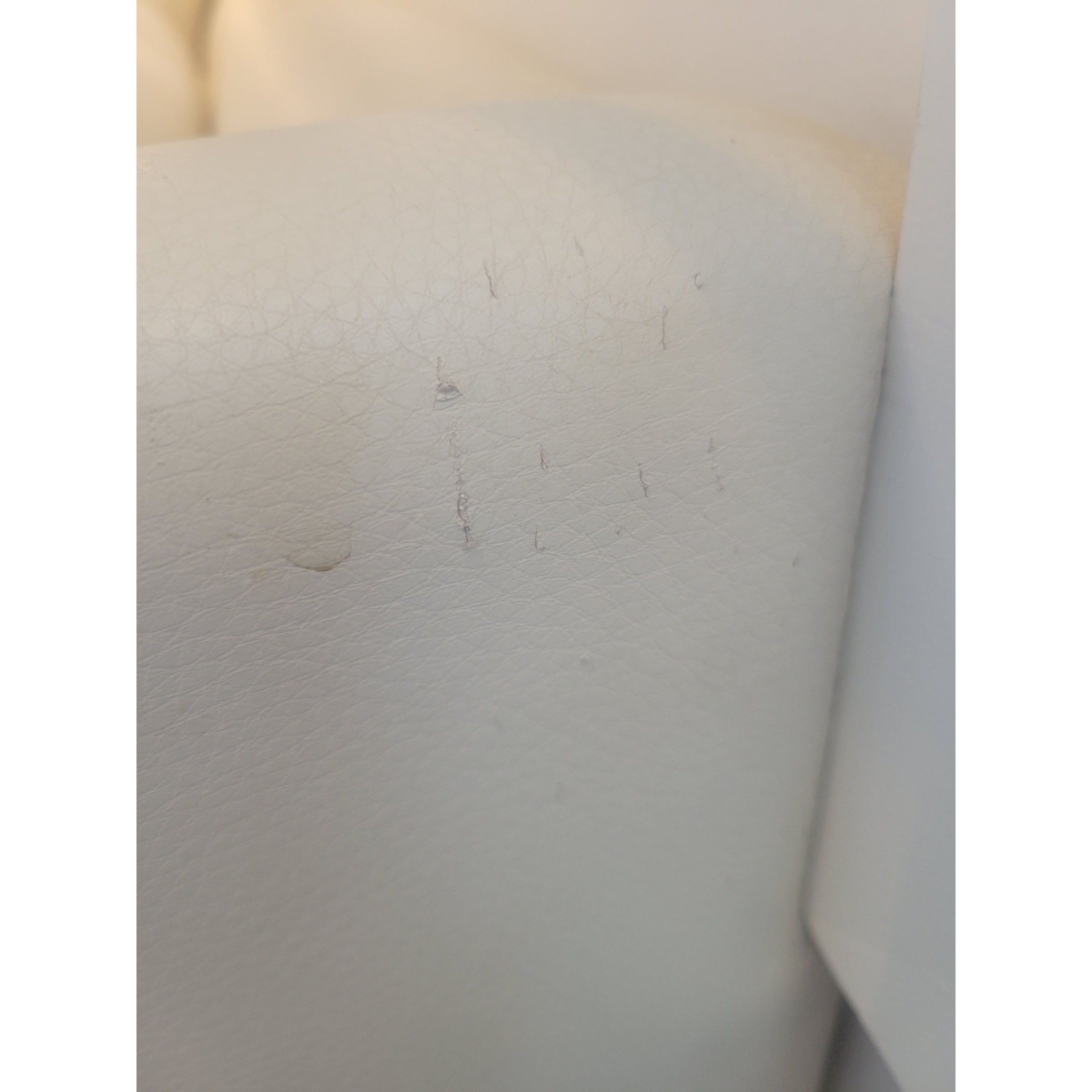 'Jackson' 7-ft Beige Leather Sofa by Room & Board - AS IS