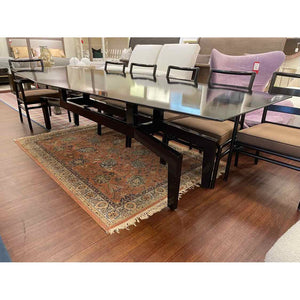 10-ft Hexagonal Black Lacquer Dining Table (AS IS)