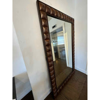 Coconut Wood Frame Bevelled Mirror