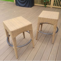 Outdoor Wicker Bar w/ 2 Stools by Gloster