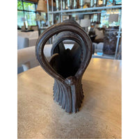 Ikebana Brown & Green Sculptural Vase
