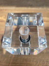 Oleg Cassini Crystal Box Shaped Perfume Bottle