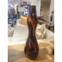 Tall Tiger Stripe Bud Vase