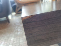 Wood Coffee Table w/ Black Wash Legs (AS IS)