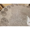 Decorative Gray Ceramic Fossil Pattern Platter / Bowl