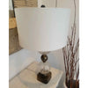 Vintage Stacked Crackle Glass Lamp