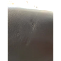 Vintage 1970s Gerard Van Den Berg Attributed Black Leather Rock Sofa