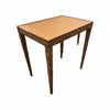 Metal & Leather Top Side Table