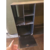 Black Metal Open Sideboard