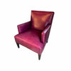 Magenta Leather Armchair