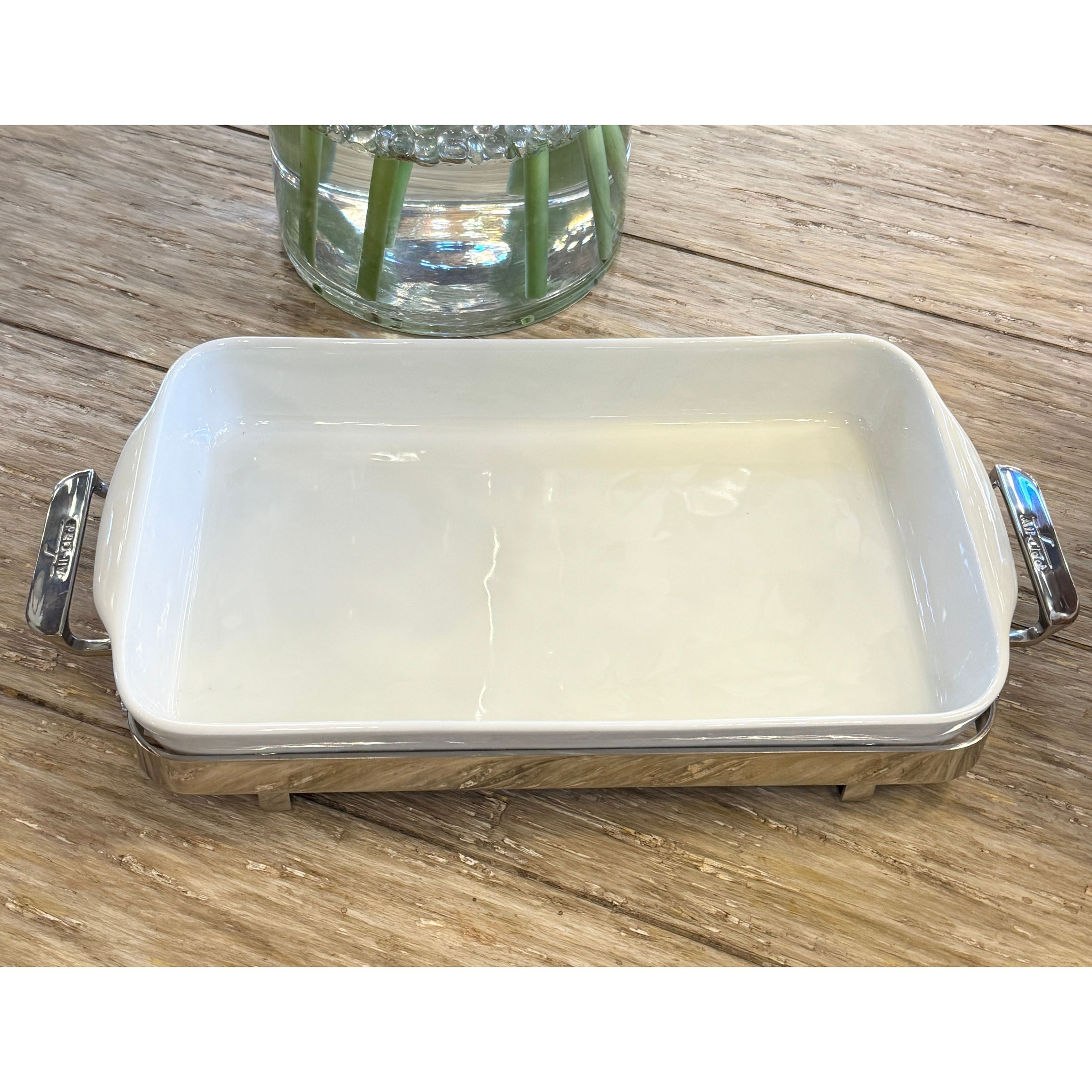Stainless Steel & Porcelain Baking Dish by All-Clad