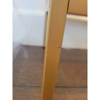 Narrow 3-Tier Dark Bronze Console Table w/ Glass Shelves