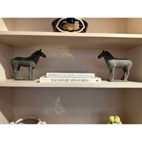Pair of Chinese Qin Shi Huang Terracota Clay Horse Sculptures - colletteconsignment.com