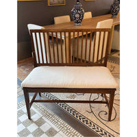 Wood Bench w/ Cushion by C&B