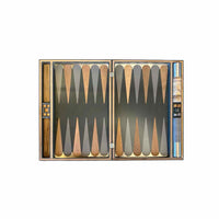 Brunello Cucinelli Walnut, Krion & Steel Backgammon Set (AS IS)