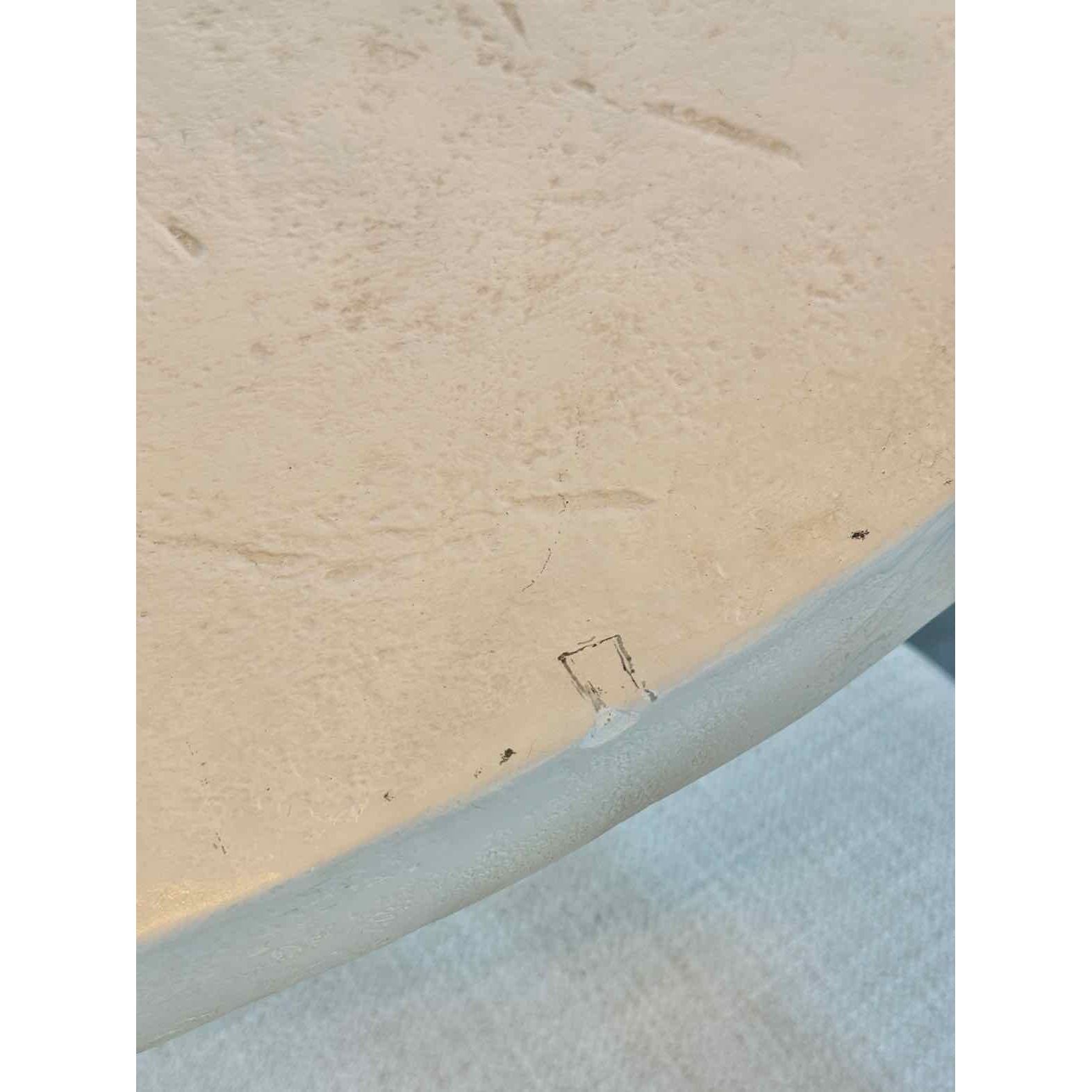 Wyld Blue White Concrete 4-ft Round Dining Table