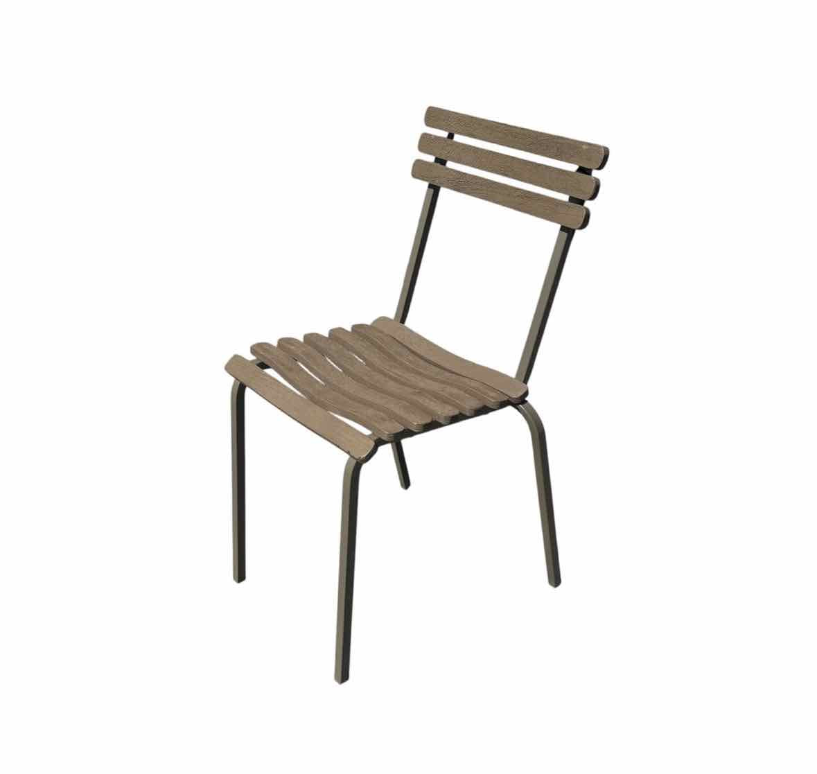 Laren Stacking Chair in Pickled Teak