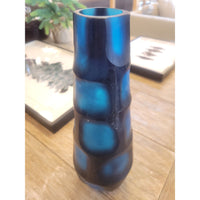 Blue Art Glass Vase