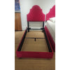 Twin-Sized Pink Velvet Bed