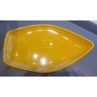 Set of French 2-Blue & 2-Yellow Serving Bowls Fish and Boat 8"L x 6"W x 2"H