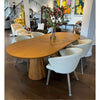 Custom Oval Dining Table in Golden Oiled Oak 96"Lx42"Wx30"H