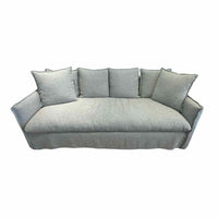 The Dune, Belgian Linen Agate Sofa, 80"Lx30"Dx34"H