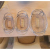 Set of 3 Silver Wire Oval Baskets