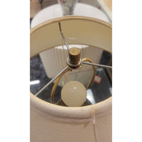 Brown Blown Glass Table Lamp w/ Shade