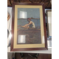 'John Biglin in a Single Scull' by Thomas Eakins, 1874 Rowing Print Frame