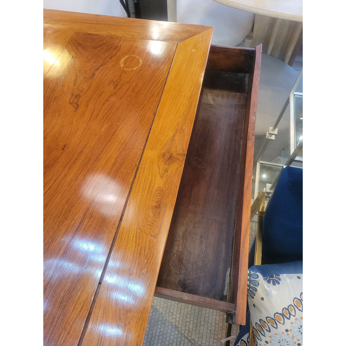 Double Sided 2-Drawer Regency Writing Desk