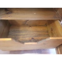 Vintage Whitewash Pine Storage Cabinet - colletteconsignment.com