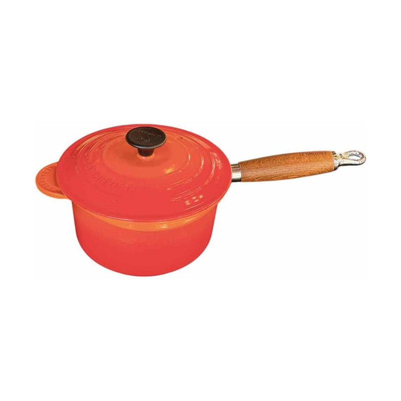 Le Creuset Flame Cast Iron Cooking Pan w/ Lid