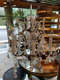 Roccoco Style Crystal & Iron Floor Lamp Attrib. to RH (AS IS)