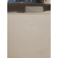 White Slipcover Roll Arm Chair (AS IS)