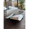 White Sheet Metal & Screws Looping Sculpture