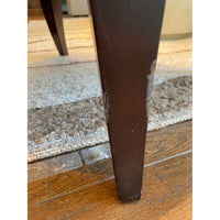 Leather Back Greek Key Lounge Chair by Thomas Pheasant for Baker (AS IS)
