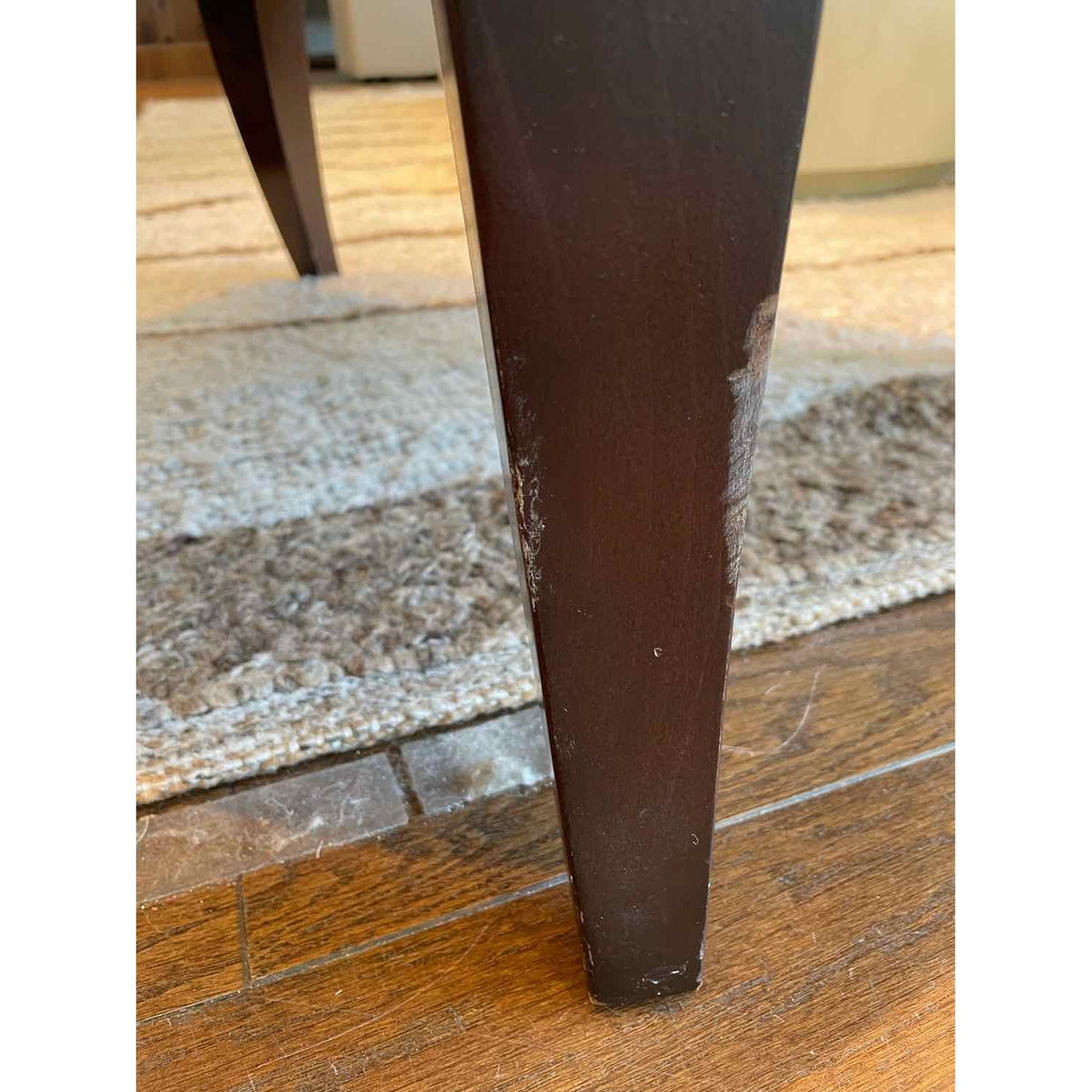 Leather Back Greek Key Lounge Chair by Thomas Pheasant for Baker (AS IS)