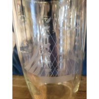 Clipper Ships Etched Crystal Vase