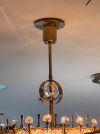 Gaetano Sciolari Brass Pendant Light
