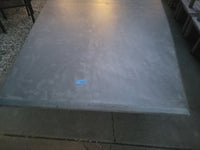 14.5' Concrete Slab Dining Table w/ Metal Base (AS IS)