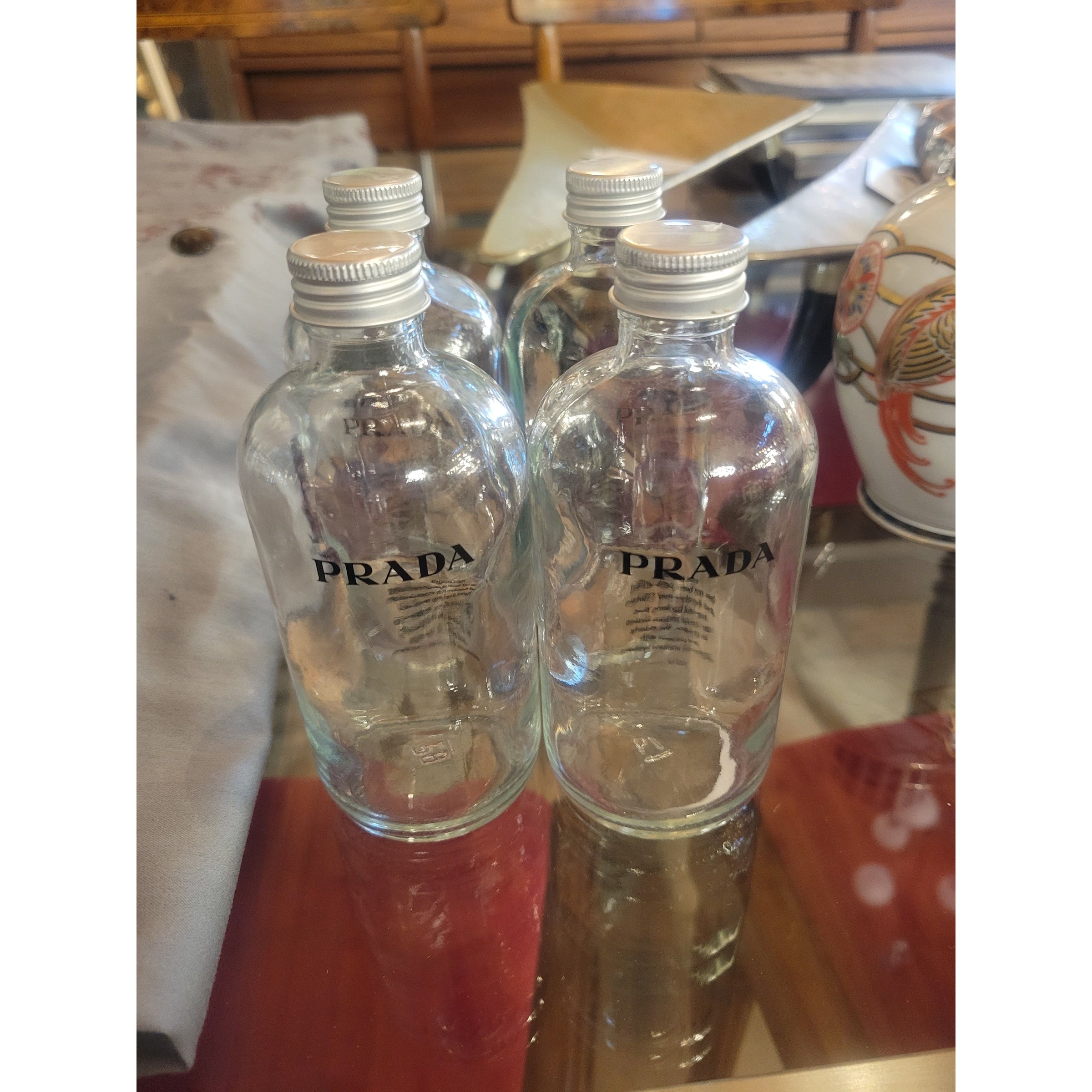 Glass Prada Bottle - colletteconsignment.com