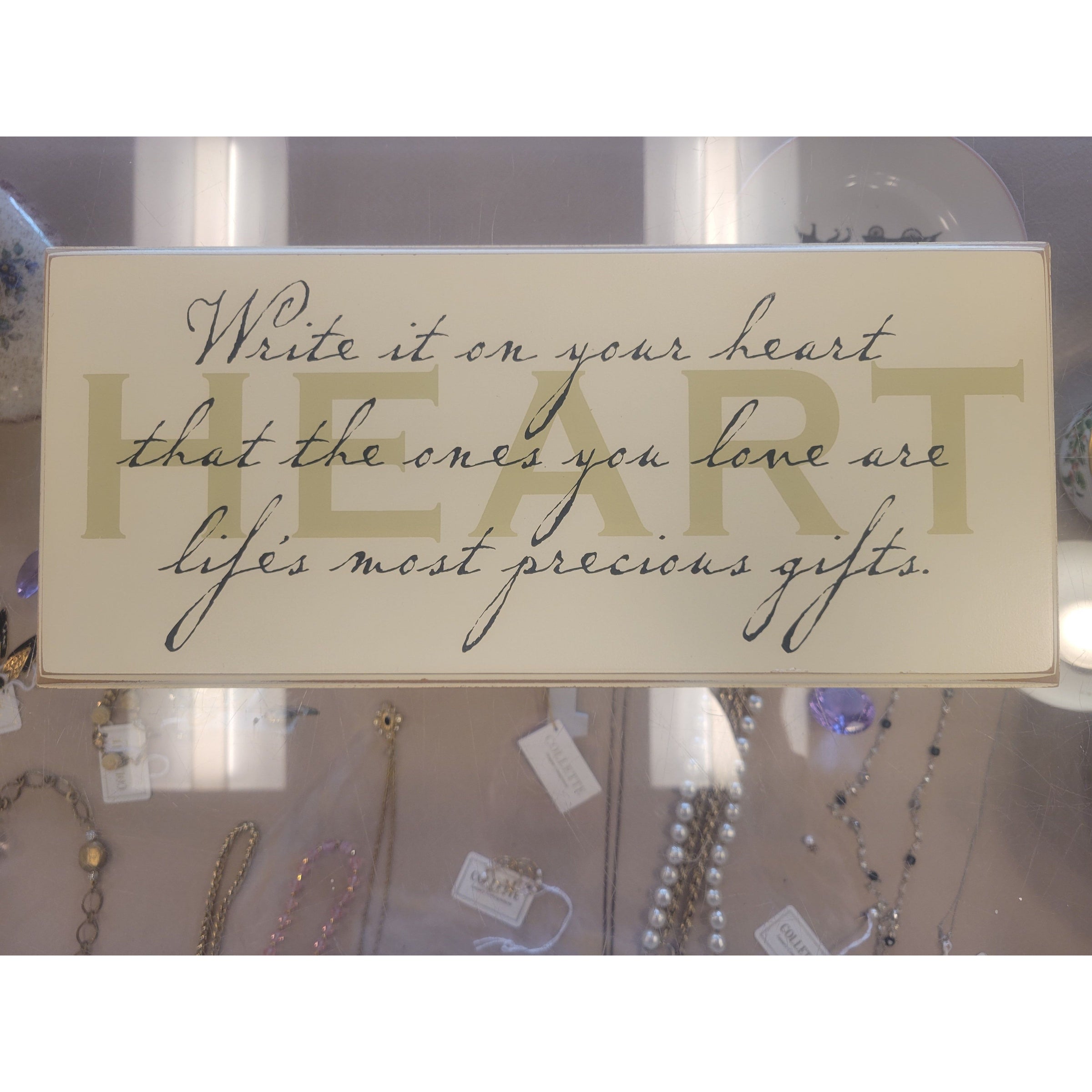'Write It on Your Heart' Wall Decor