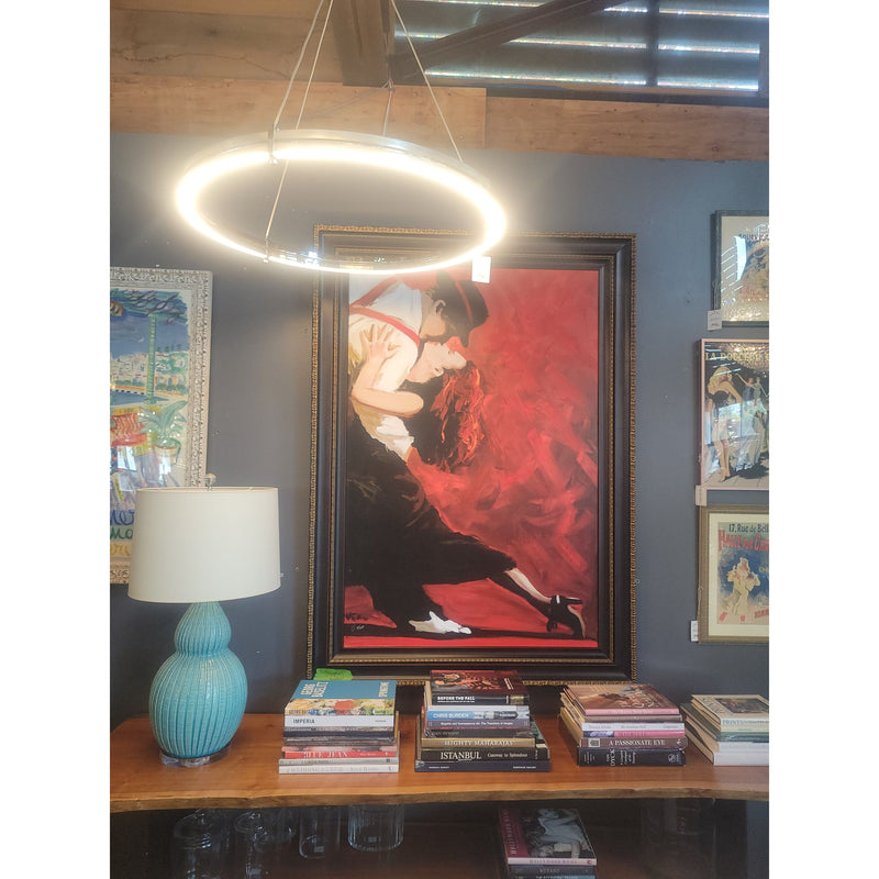 'Tango' by Peter O'Neill, L.E. 32/250 Print on Canvas in Black & Gold Frame - colletteconsignment.com