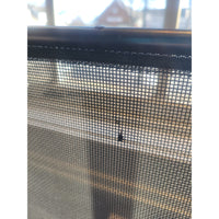 Curved Metal Fireplace Screen - colletteconsignment.com